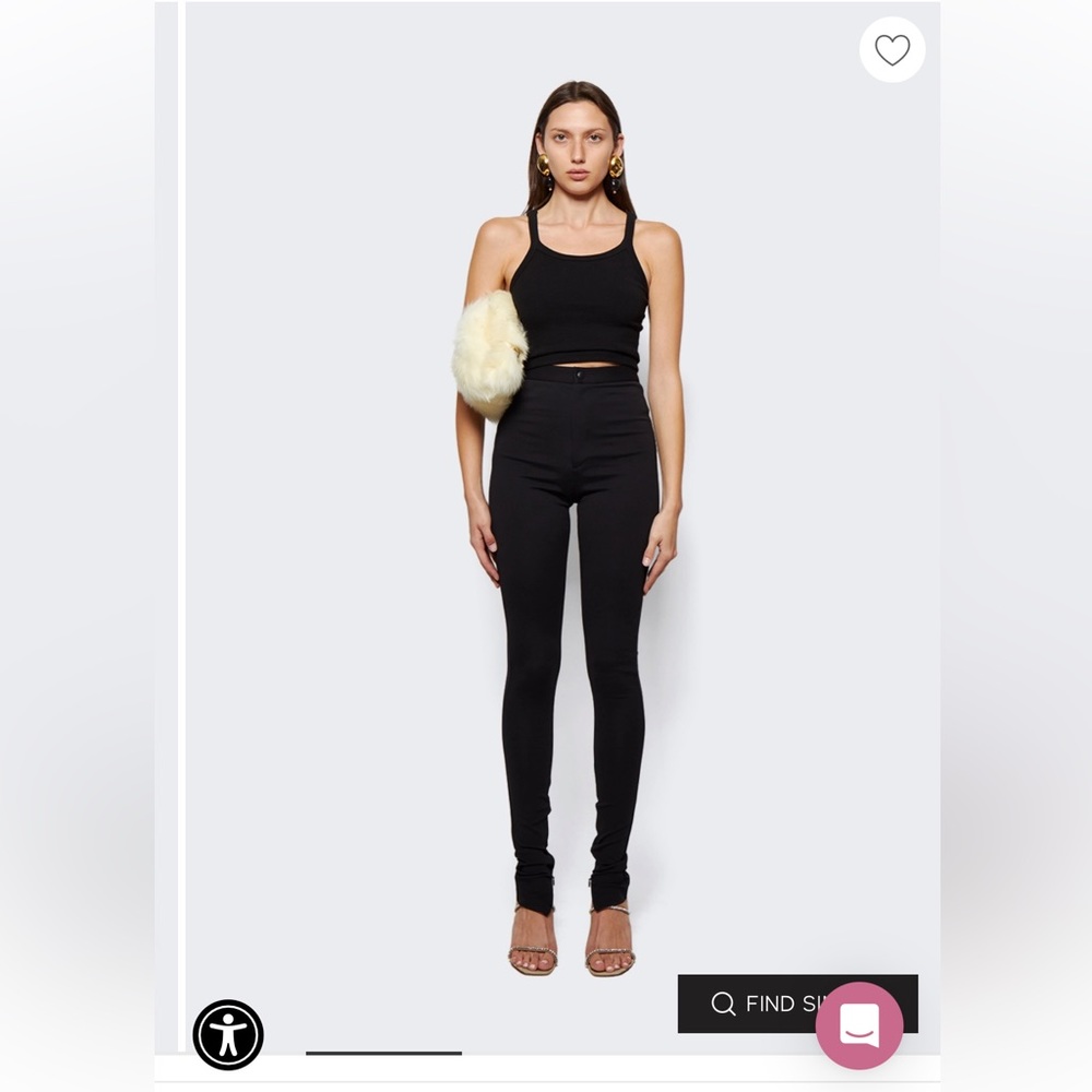 Wardrobe.NYC x a Hailey Bieber leggings black - NWT - XS